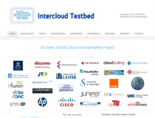 Tablet Screenshot of intercloudtestbed.org